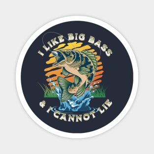 I Like Big Bass & I Cannot Lie, Fishing Magnet